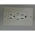 NEMA Standard almond and white wall socket cover YGC-009